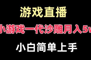 玩小游戏一代沙雕月入5w，爆裂变现，快速拿结果，高级保姆式教学